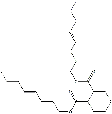 1,2-Cyclohexanedicarboxylic acid bis(4-octenyl) ester Struktur