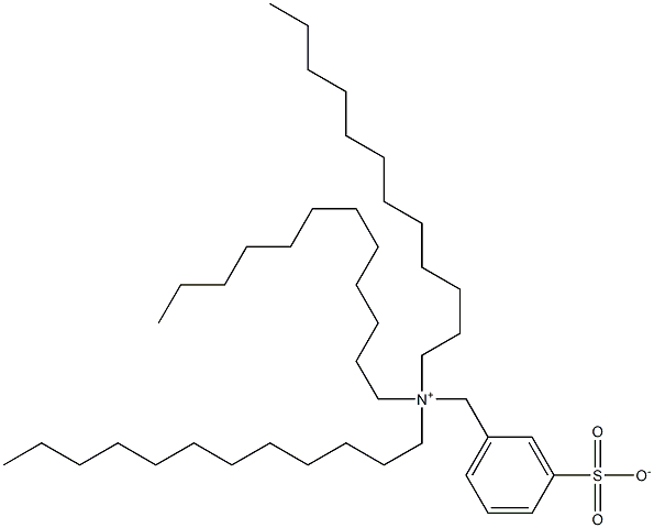 N,N,N-Tridodecyl-3-sulfonatobenzenemethanaminium Struktur