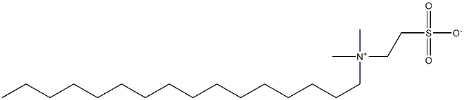 Hexadecyldimethyl(2-sulfonatoethyl)aminium Struktur