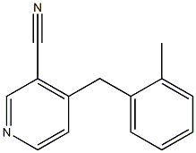 4-(2-Methylbenzyl)pyridine-3-carbonitrile Struktur