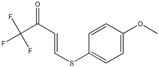 4-(4-Methoxyphenylthio)-1,1,1-trifluoro-3-buten-2-one Struktur