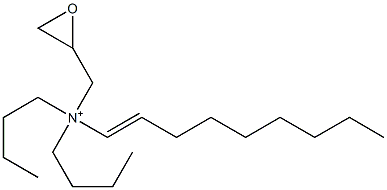 N,N-Dibutyl-N-(1-nonenyl)-2-oxiranemethanaminium Struktur