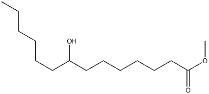 8-Hydroxytetradecanoic acid methyl ester Struktur