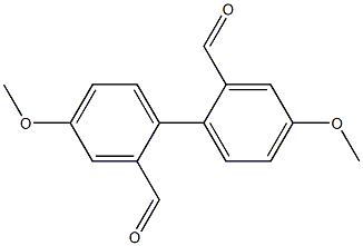 4,4'-Dimethoxybiphenyl-2,2'-dicarbaldehyde Struktur