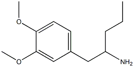 1-(3,4-Dimethoxyphenyl)pentan-2-amine Struktur