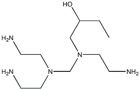 1-[N-(2-Aminoethyl)-N-[[bis(2-aminoethyl)amino]methyl]amino]-2-butanol Struktur