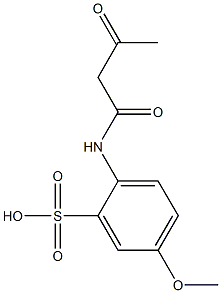 2-(Acetoacetylamino)-5-methoxybenzenesulfonic acid Struktur