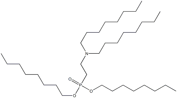 2-(Dioctylamino)ethylphosphonic acid dioctyl ester Struktur