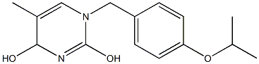 1,4-Dihydro-1-(4-isopropoxybenzyl)-5-methylpyrimidine-2,4-diol Struktur