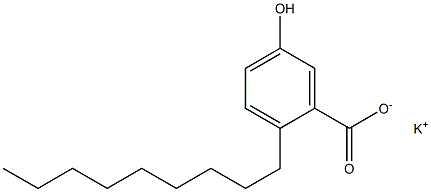 2-Nonyl-5-hydroxybenzoic acid potassium salt Struktur