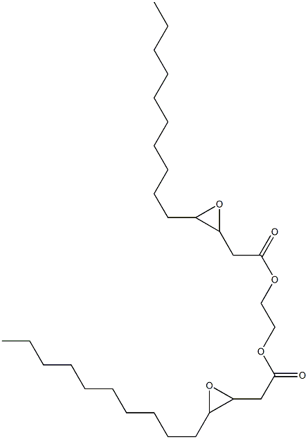 Bis(3,4-epoxytetradecanoic acid)1,2-ethanediyl ester Struktur