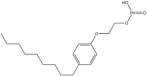 Phosphonic acid hydrogen 2-(4-nonylphenoxy)ethyl ester Struktur