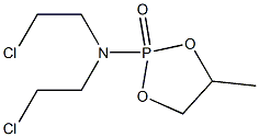 2-[Bis(2-chloroethyl)amino]-4-methyl-1,3,2-dioxaphospholane 2-oxide Struktur