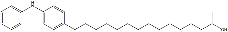 4-(14-Hydroxypentadecyl)phenylphenylamine Struktur