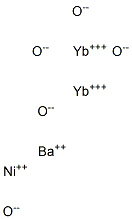 Barium nickel diytterbium pentaoxide Struktur