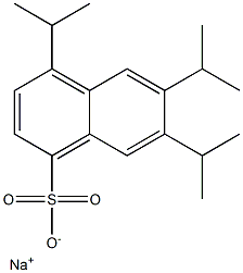 4,6,7-Triisopropyl-1-naphthalenesulfonic acid sodium salt Struktur