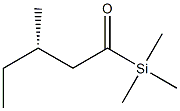 (+)-Trimethyl[(S)-3-methylvaleryl]silane Struktur