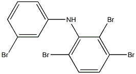 2,3,6-Tribromophenyl 3-bromophenylamine Struktur