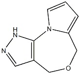 1,4-Dihydro-6H-pyrazolo[3,4-e]pyrrolo[2,1-c][1,4]oxazepine Struktur