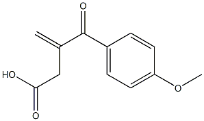 3-(4-Methoxyphenylcarbonyl)-3-butenoic acid Struktur