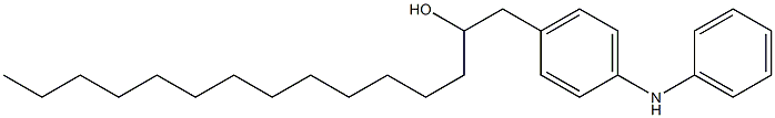 4-(2-Hydroxypentadecyl)phenylphenylamine Struktur