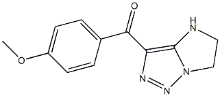 5,6-Dihydro-3-(4-methoxybenzoyl)-4H-imidazo[1,2-c][1,2,3]triazole Struktur