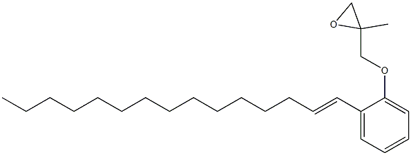 2-(1-Pentadecenyl)phenyl 2-methylglycidyl ether Struktur