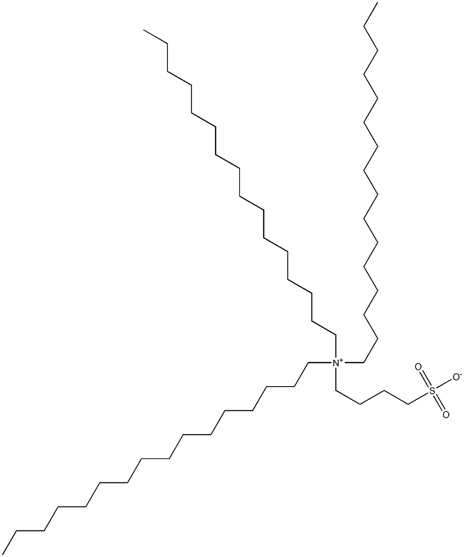 N,N-Dihexadecyl-N-(4-sulfonatobutyl)-1-hexadecanaminium Struktur