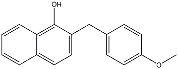 2-(4-Methoxybenzyl)-1-naphthol Struktur