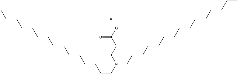 3-(Dipentadecylamino)propanoic acid potassium salt Struktur