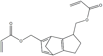 Bispropenoic acid 4,7-methanohydrindane-1,6-diylbis(methylene) ester Struktur