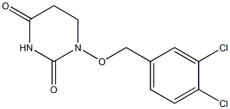 5,6-Dihydro-1-(3,4-dichlorobenzyloxy)-2,4(1H,3H)-pyrimidinedione Struktur