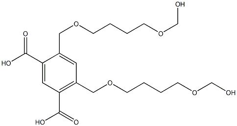 4,6-Bis(8-hydroxy-2,7-dioxaoctan-1-yl)isophthalic acid Struktur