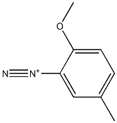 2-Methoxy-5-methylbenzenediazonium Struktur