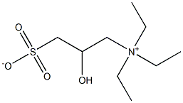 N,N,N-Triethyl-2-hydroxy-3-sulfonato-1-propanaminium Struktur