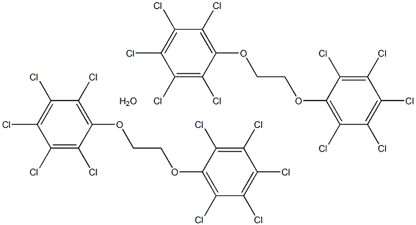 Bis(pentachlorophenyl)oxyethylene glycol ether Struktur