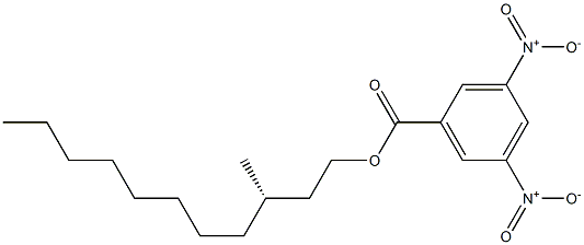 (-)-3,5-Dinitrobenzoic acid (S)-3-methylundecyl ester Struktur