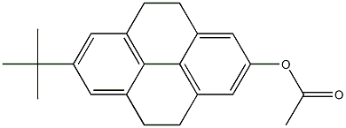 2-Acetoxy-7-tert-butyl-4,5,9,10-tetrahydropyrene Struktur