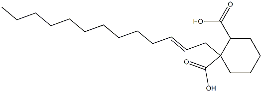 Cyclohexane-1,2-dicarboxylic acid hydrogen 1-(2-tridecenyl) ester Struktur