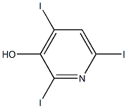 2,4,6-Triiodopyridin-3-ol Struktur