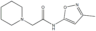 N-(3-Methyl-5-isoxazolyl)-1-piperidineacetamide Struktur