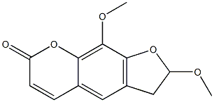 2,3-Dihydro-2,9-dimethoxy-7H-furo[3,2-g][1]benzopyran-7-one Struktur