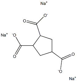 1,2,4-Cyclopentanetricarboxylic acid trisodium salt Struktur