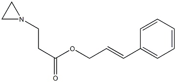 1-Aziridinepropionic acid cinnamyl ester Struktur