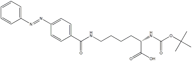 N6-(4-Phenylazobenzoyl)-N2-tert-butoxycarbonyl-L-lysine Struktur