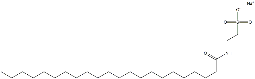 N-(1-Oxodocosyl)taurine sodium salt Struktur