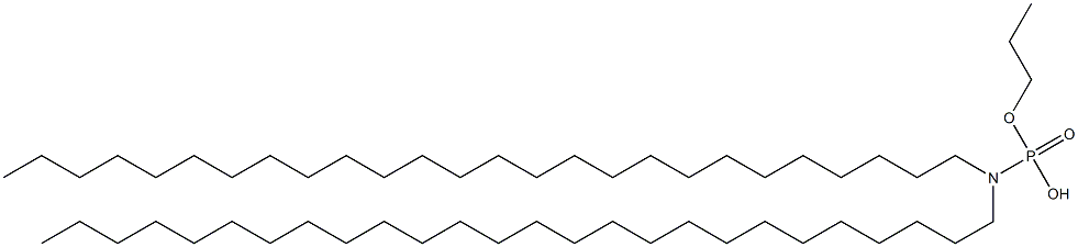 N,N-Dihexacosylamidophosphoric acid hydrogen propyl ester Struktur