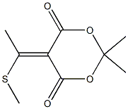 5-[1-(Methylthio)ethylidene]-2,2-dimethyl-1,3-dioxane-4,6-dione Struktur