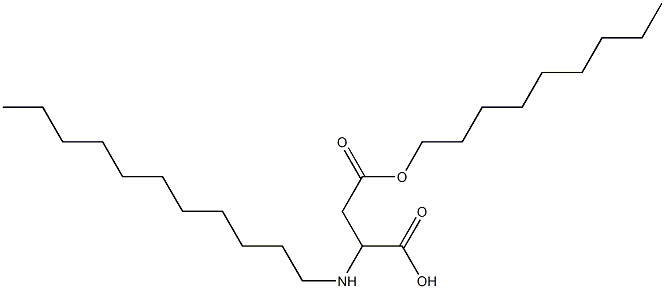 2-Undecylamino-3-(nonyloxycarbonyl)propionic acid Struktur