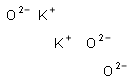 Dipotassium trioxide Struktur